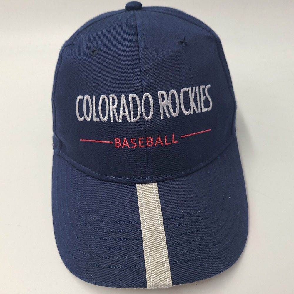 Colorado Rockies Hat Adjustable Blue MLB Baseball‎ Denver Mattress Co SGA Men
